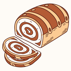vector illustration of bread