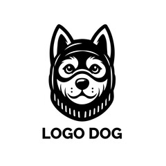 Stylish Dog Logo: A sleek and striking dog logo featuring clean lines and bold details, showcasing a modern and memorable design for a pet-related venture.