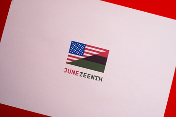 Juneteenth Independence Day. Freedom or Emancipation day. Annual american holiday, celebrated in...