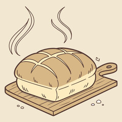 vector illustration of a hamburger