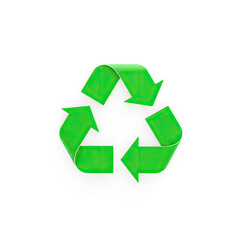 Obraz premium recycle symbol on white background