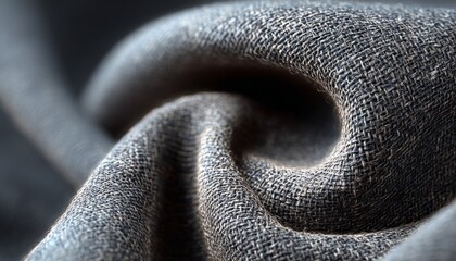 Dark Gray Fabric Texture Background
