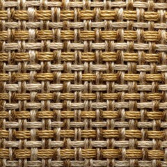 Beige and Gold Woven Fabric Texture