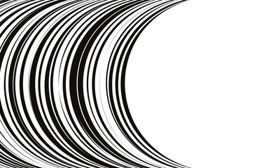abstract simple black tweak line arch pattern art can be used background.