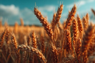 Golden Wheat Field at Sunset