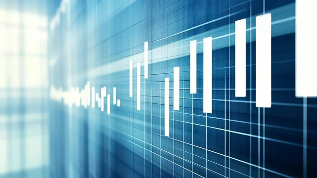 Abstract financial chart showing market data analysis and stock market trends - Powered by Adobe