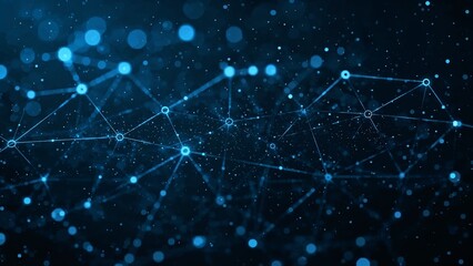 Abstract blue network background