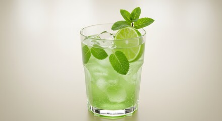 Refreshing Lime Mint Iced Drink A Cool Summer Beverage Recipe