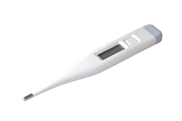 Digital thermometer isolated on a white background png ai generated