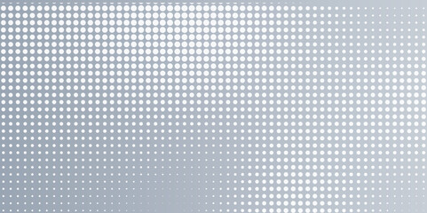 abstract gradient halftone dots background Pop art template texture background. An artistic background of halftone dots in a blue and white color scheme. Modern Vector Art . Abstract Wall Design . 