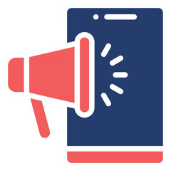 Marketing solid color icon