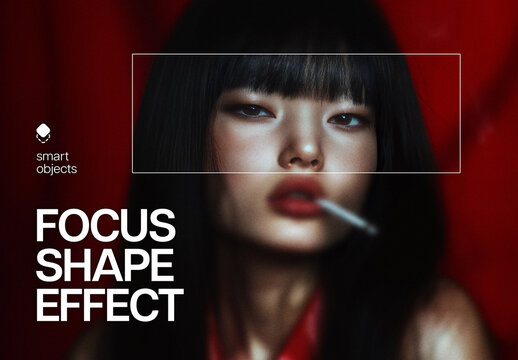 Focus Shape Photo Effect Mockup