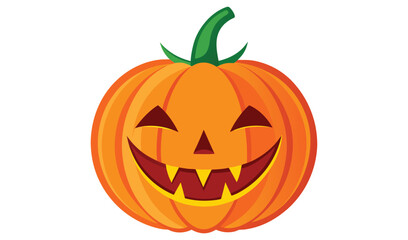 Fototapeta premium Smiling jack o lantern halloween pumpkin illustration