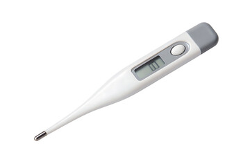 Digital thermometer isolated on a white background png ai generated