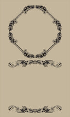 set of decorative frames