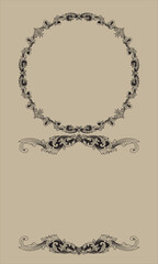 Obraz premium set of vintage frames