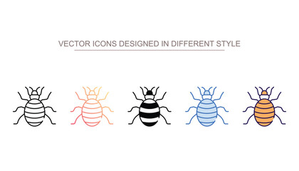 Flea icon design with white background stock illustration
