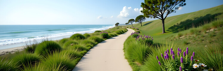 green coastal trail system sustainable surfacing native habitat