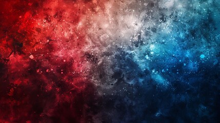 Fototapeta premium This vibrant image features a blend of swirling red and blue paint, creating a dynamic abstract form that evokes a sense of passion and energy in a captivating way.