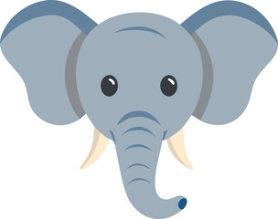A cute baby elephant cartoon vector illustration for a fun jungle safari design