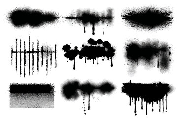 Abstract Spray Paint Vector Textures 12 High-Resolution Designs for Digital Art