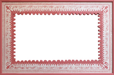 Elegant Pink Vintage Decorative Frame, Ornate Border,  Mexican Inspired Design Element