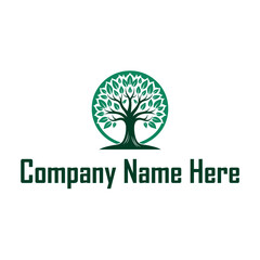 Obraz premium Natural Tree Logo Design