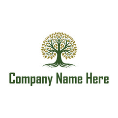 Obraz premium Natural Tree Logo Design