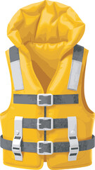 safety vest on white background