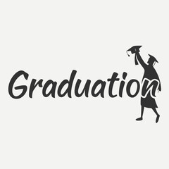 Celebrating graduation success graduate throwing cap achievement