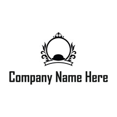 Elegant Silhouette of a Restaurant Logo 