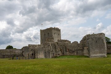 originally built in the late 3rd century Portchester Castle Hampshire England is the most impressive and best preserved of the Saxon shore forts