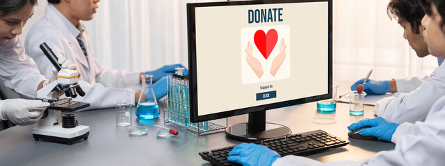 Online donation platform offer brisk money sending system for people to transfer on the internet