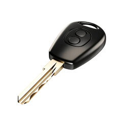Black car key remote isolated on a white background png ai generated