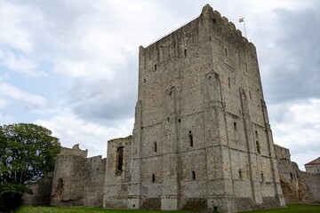 originally built in the late 3rd century Portchester Castle Hampshire England is the most impressive and best preserved of the Saxon shore forts
