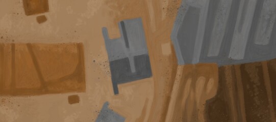 Abstract image for printing - digital painting. The picture is painted by hand on a tablet. © neurostructure