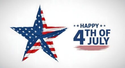 Celebrating Independence Day A Patriotically Designed Star for the 4th of July