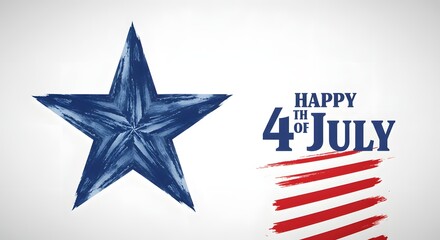 Happy 4th of July Celebrate Independence Day with this Patriotically Themed Star and Stripes Design