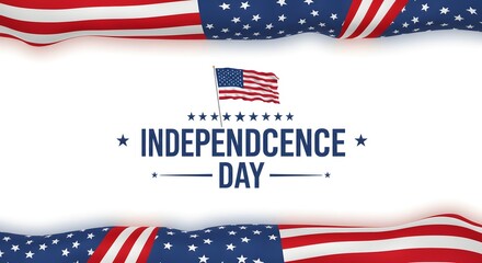 Celebrating American Independence Day Patriotic Flags and Festive Designs