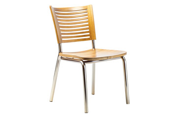 wooden chair isolated on white background 
