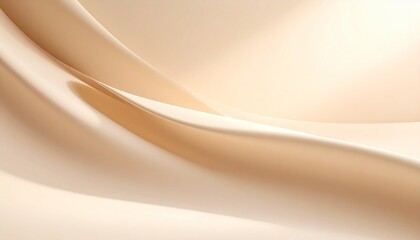 Elegant Beige Draped Fabric Texture Background for Wellness and Beauty.