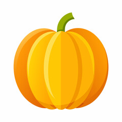 Obraz premium National Pumpkin Day Vector Pumpkin Autumn Harvest White Background