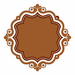 vintage frame with floral pattern