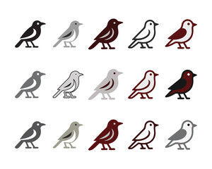 Bird icon set animal icon set