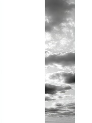 Captivating cloudscape over horizon nature photography serene atmosphere