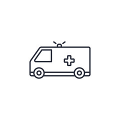 ambulance icon. projector Symbol sign for mobile concept and web design. Vector icon, Logo illustration, Vector graphics