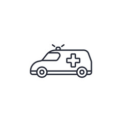 Fototapeta premium ambulance icon. projector Symbol sign for mobile concept and web design. Vector icon, Logo illustration, Vector graphics