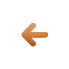 Arrow icon isolated on a transparent background, PNG. Generative Ai.