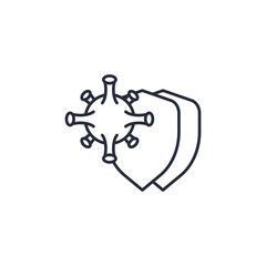 immune icon. projector Symbol sign for mobile concept and web design. Vector icon, Logo illustration, Vector graphics