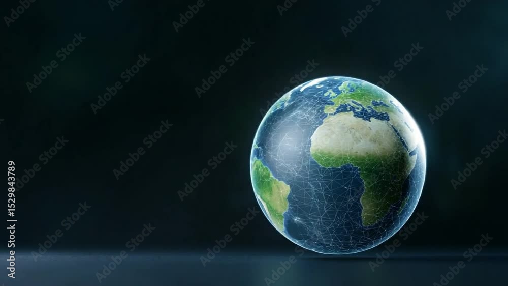Poster planet earth: earth, the vibrant blue planet, elegantly captured, highlighting its intricate details